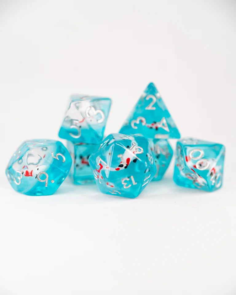 Acrylic Inclusion RPG Dice Set: Koi | Game Grid - Logan