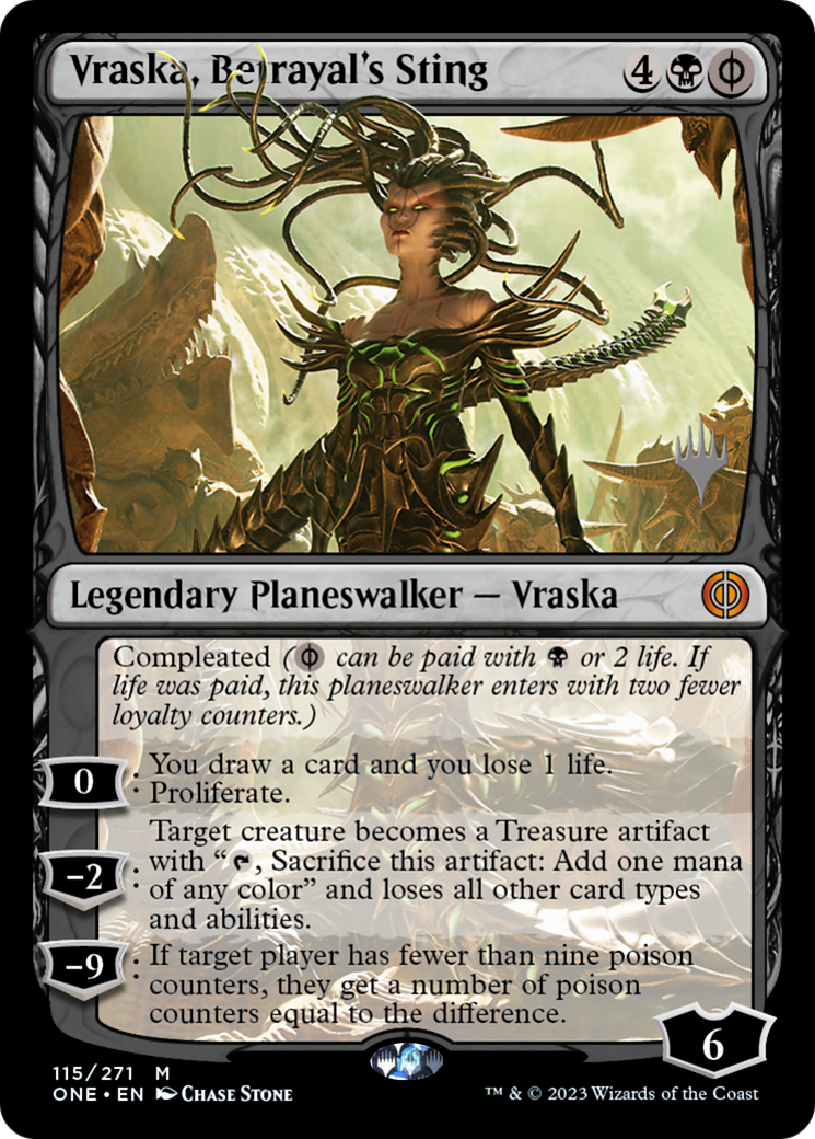 Vraska, Betrayal's Sting (Promo Pack) [Phyrexia: All Will Be One Promos] | Game Grid - Logan