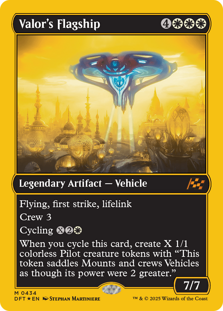 Valor's Flagship (First-Place Foil) [Aetherdrift] | Game Grid - Logan