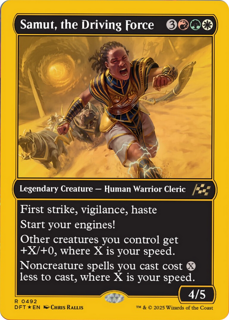 Samut, the Driving Force (First-Place Foil) [Aetherdrift] | Game Grid - Logan