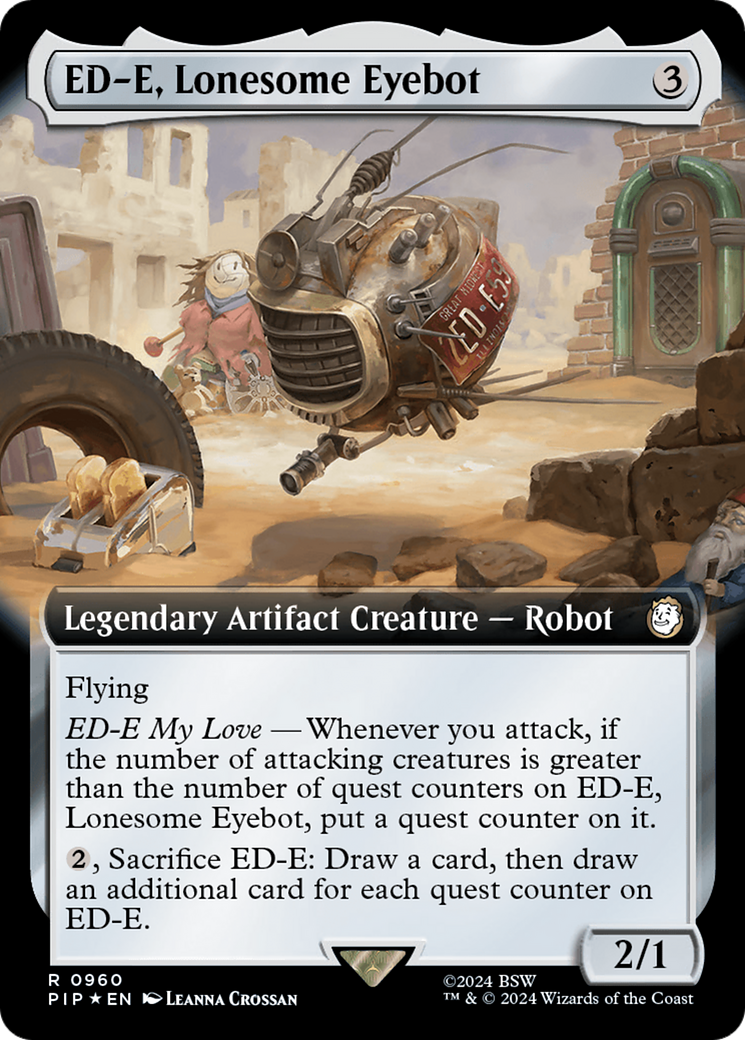 ED-E, Lonesome Eyebot (Extended Art) (Surge Foil) [Fallout] | Game Grid - Logan