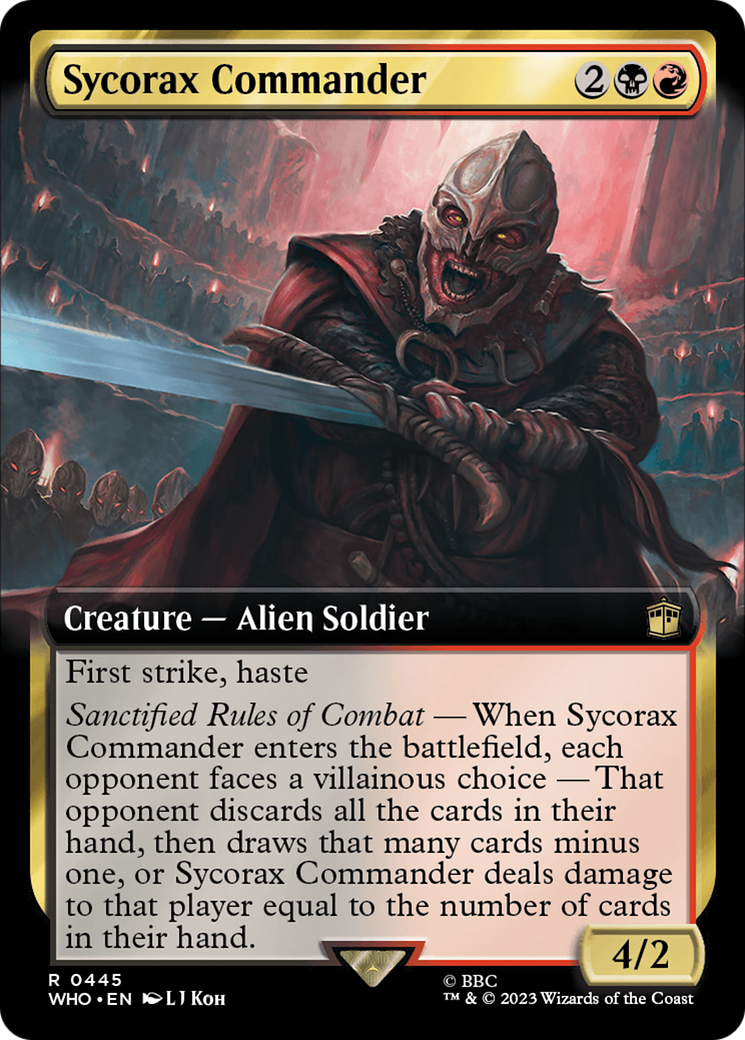 Sycorax Commander (Extended Art) [Doctor Who] | Game Grid - Logan