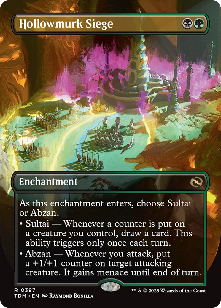 Hollowmurk Siege (Borderless) [Tarkir: Dragonstorm] | Game Grid - Logan