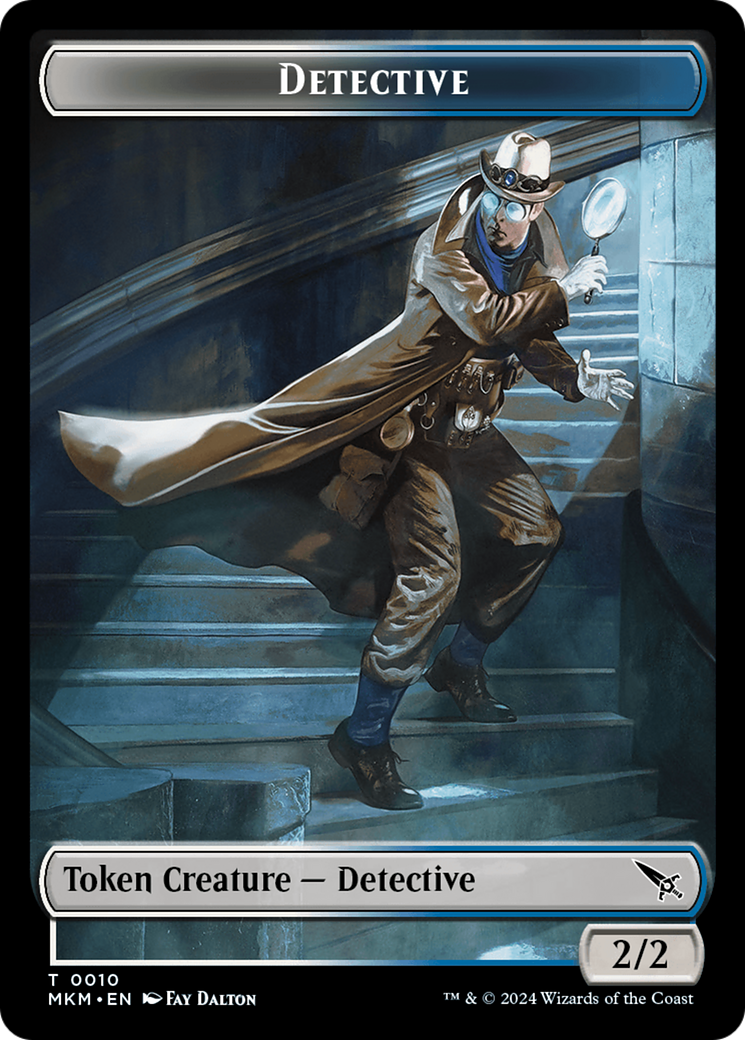 Detective // Plant Double-Sided Token [Murders at Karlov Manor Tokens] | Game Grid - Logan