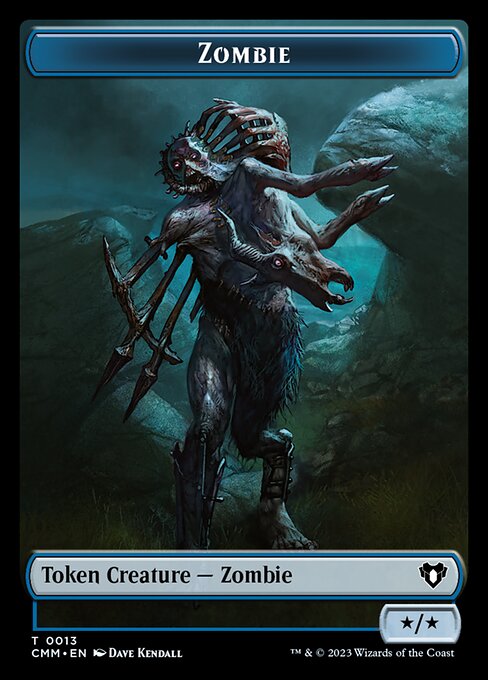 Bird // Zombie (0013) Double-Sided Token [Commander Masters Tokens] | Game Grid - Logan