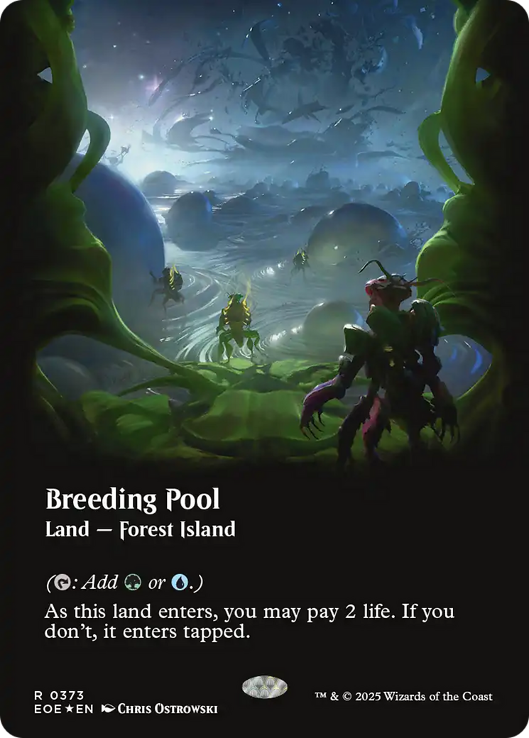 Breeding Pool (Borderless) (Galaxy Foil) [Edge of Eternities] | Game Grid - Logan