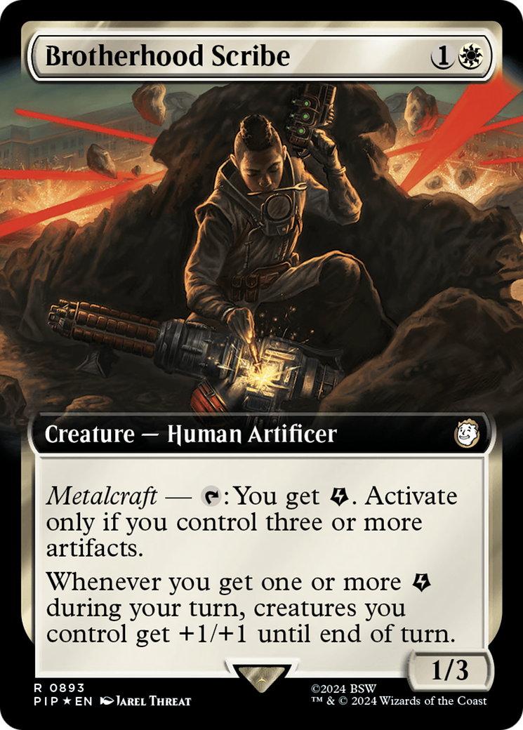 Brotherhood Scribe (Extended Art) (Surge Foil) [Fallout] | Game Grid - Logan