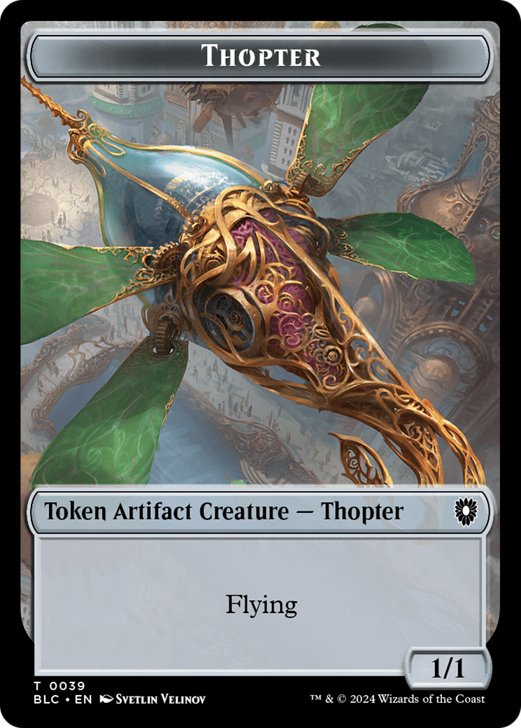 Goblin // Thopter Double-Sided Token [Bloomburrow Commander Tokens] | Game Grid - Logan