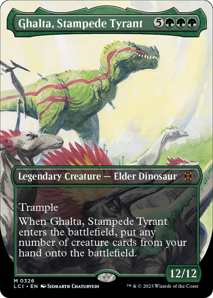 Ghalta, Stampede Tyrant (Borderless) [The Lost Caverns of Ixalan] | Game Grid - Logan
