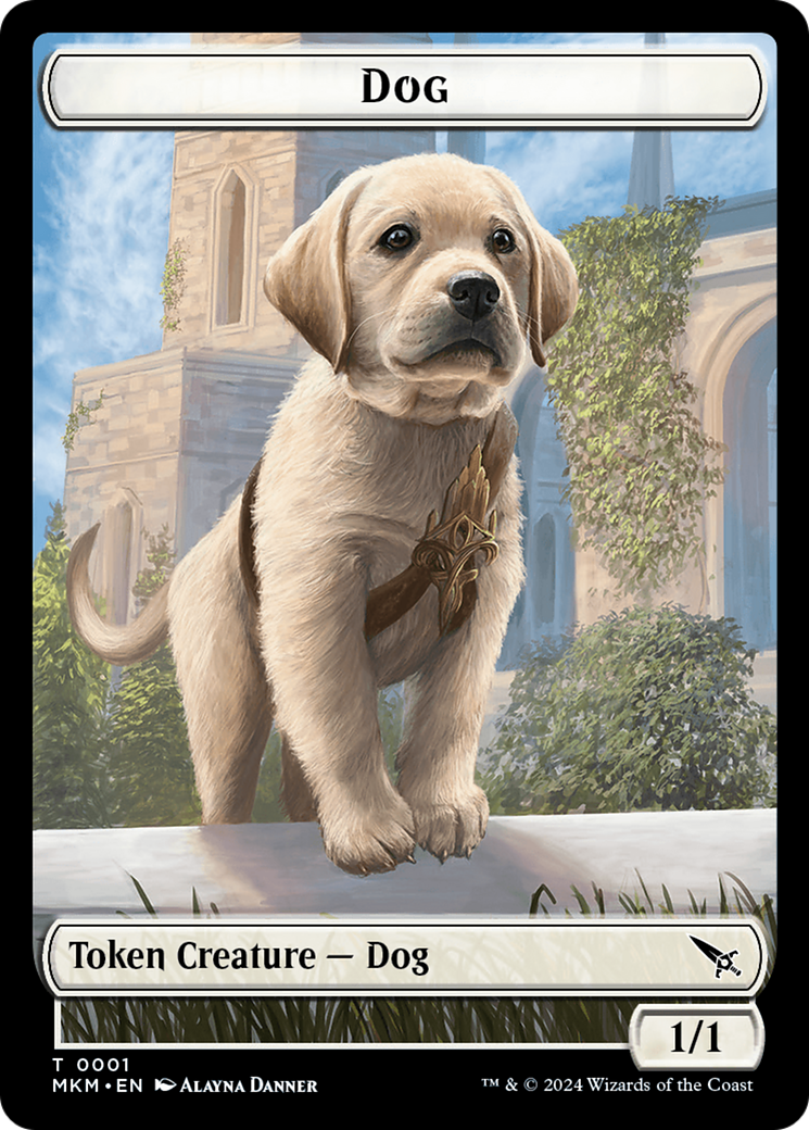 Detective // Dog Double-Sided Token [Murders at Karlov Manor Tokens] | Game Grid - Logan