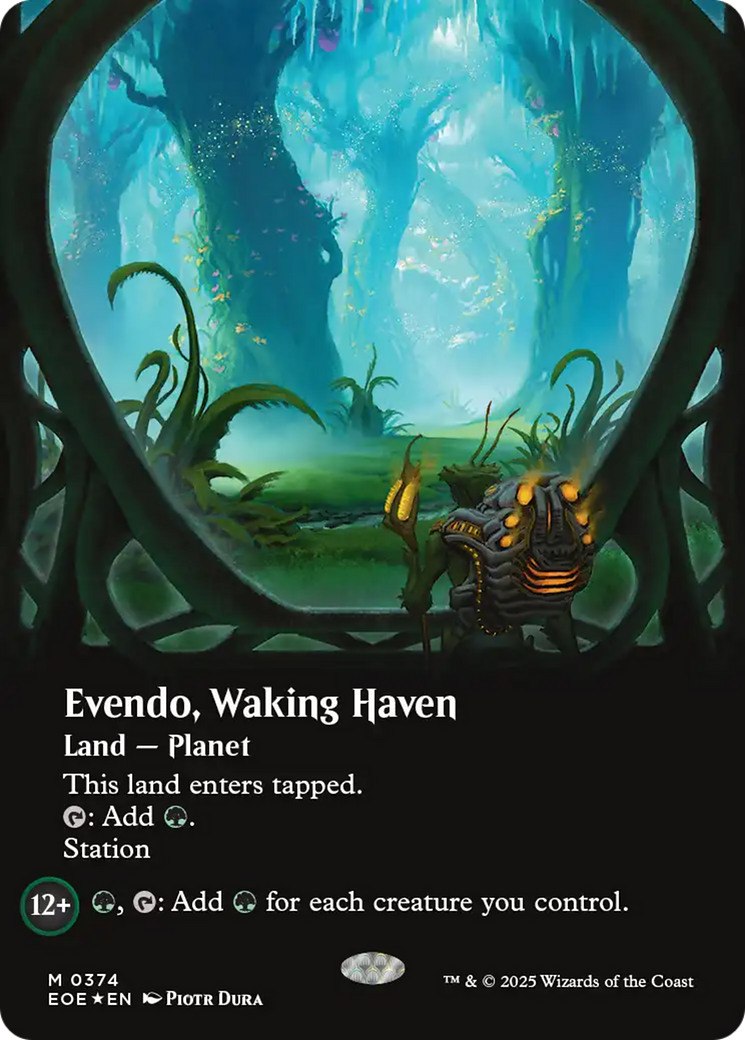 Evendo, Waking Haven (Borderless) (Galaxy Foil) [Edge of Eternities] | Game Grid - Logan