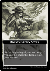 Bounty: Sleepy Sovka // Bounty Rules Double-Sided Token [Outlaws of Thunder Junction Commander Tokens] | Game Grid - Logan