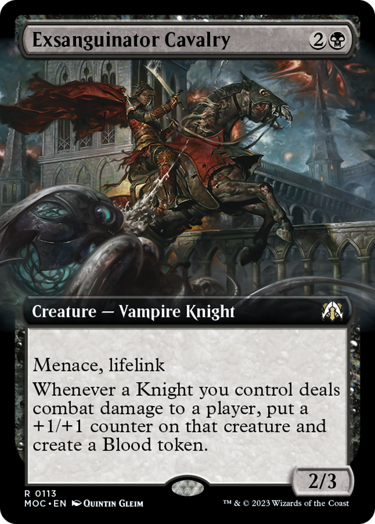 Exsanguinator Cavalry (Extended Art) [March of the Machine Commander] | Game Grid - Logan