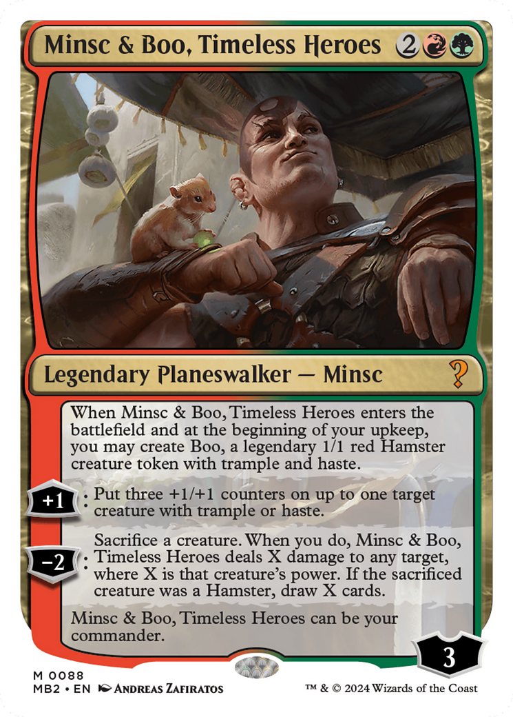 Minsc & Boo, Timeless Heroes (White Border) [Mystery Booster 2] | Game Grid - Logan