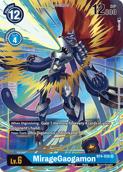 MirageGaogamon [BT4-035] (Alternate Art) [Great Legend] | Game Grid - Logan