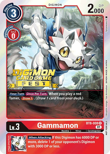 Gammamon [BT8-008] (Digimon Card Game Fest 2022) [New Awakening Promos] | Game Grid - Logan