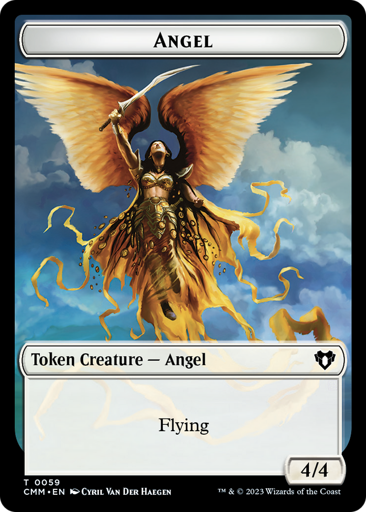 Copy (54) // Angel Double-Sided Token [Commander Masters Tokens] | Game Grid - Logan