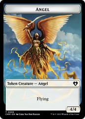 Copy (54) // Angel Double-Sided Token [Commander Masters Tokens] | Game Grid - Logan