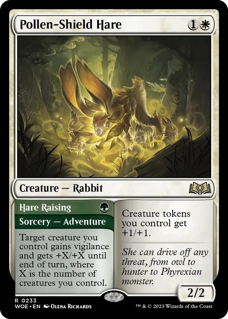 Pollen-Shield Hare // Hare Raising [Wilds of Eldraine] | Game Grid - Logan