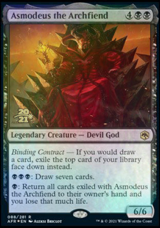 Asmodeus the Archfiend [Dungeons & Dragons: Adventures in the Forgotten Realms Prerelease Promos] | Game Grid - Logan