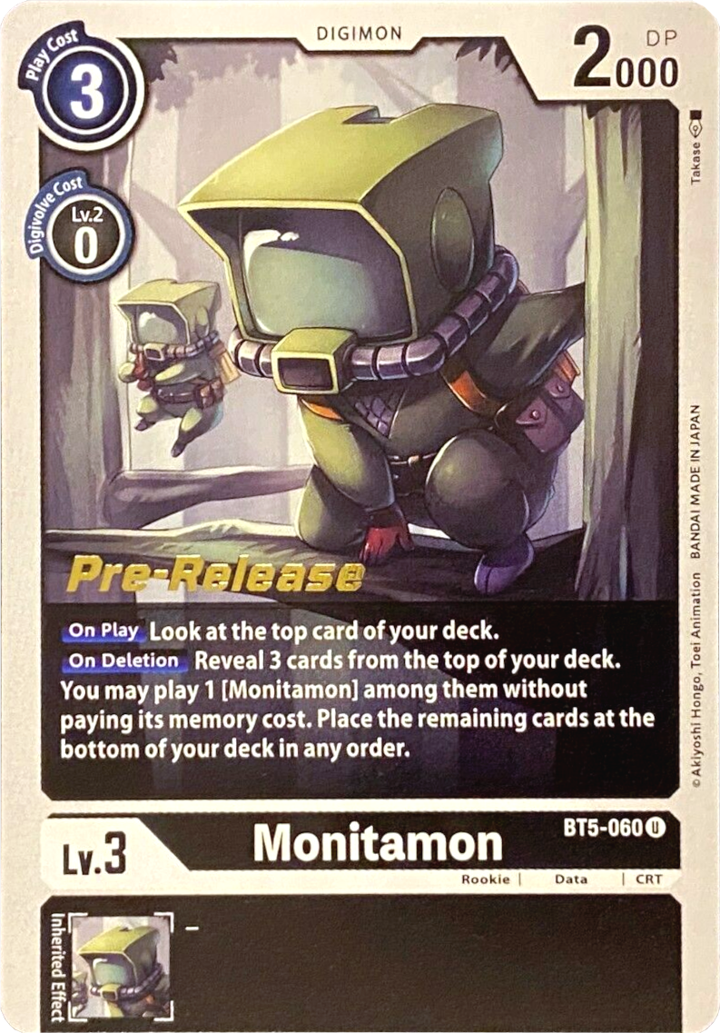 Monitamon [BT5-060] [Battle of Omni Pre-Release Promos] | Game Grid - Logan