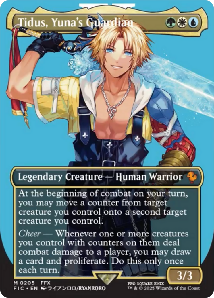 Tidus, Yuna's Guardian (Borderless) [FINAL FANTASY Commander] | Game Grid - Logan