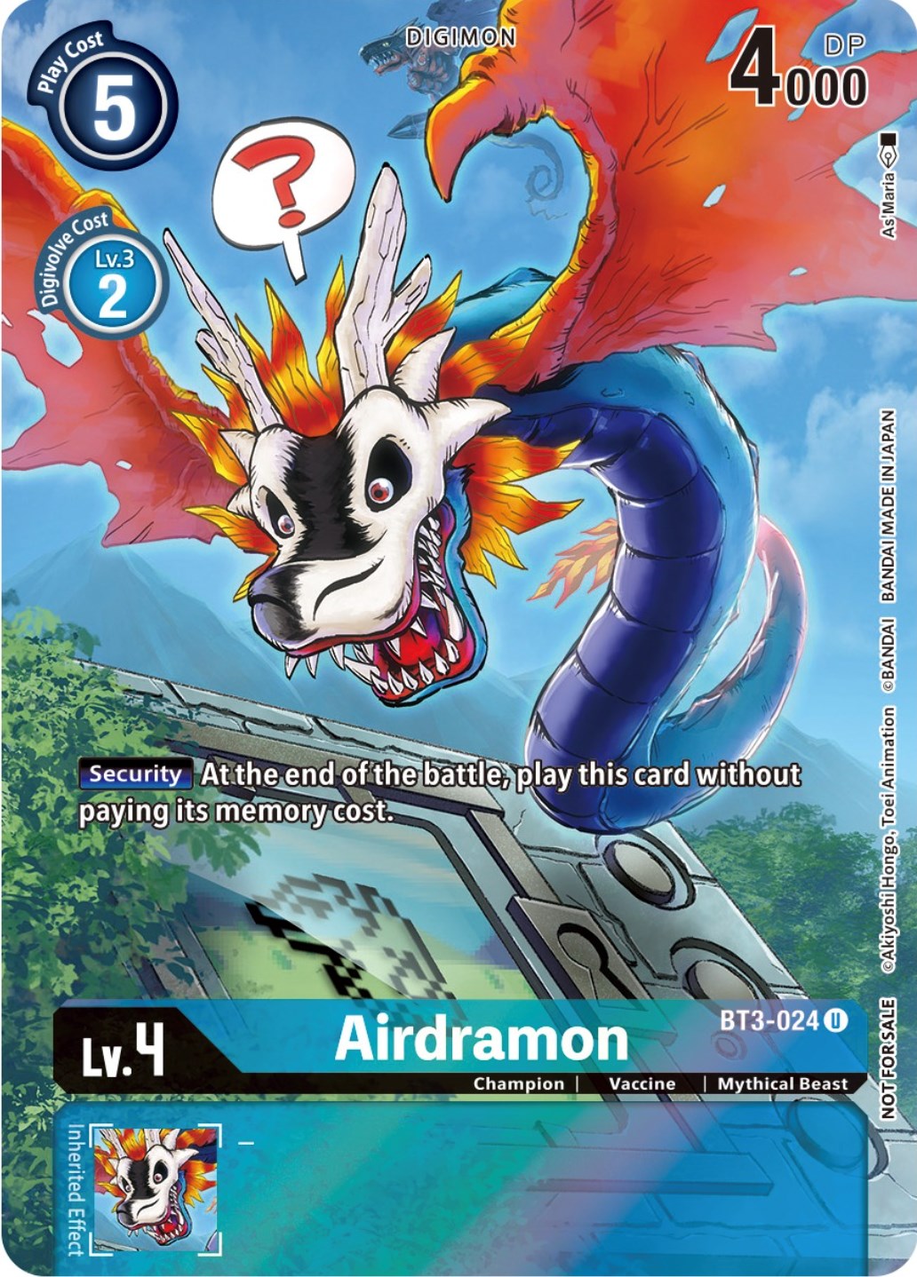 Airdramon [BT3-024] (25th Special Memorial Pack) [Release Special Booster Promos] | Game Grid - Logan