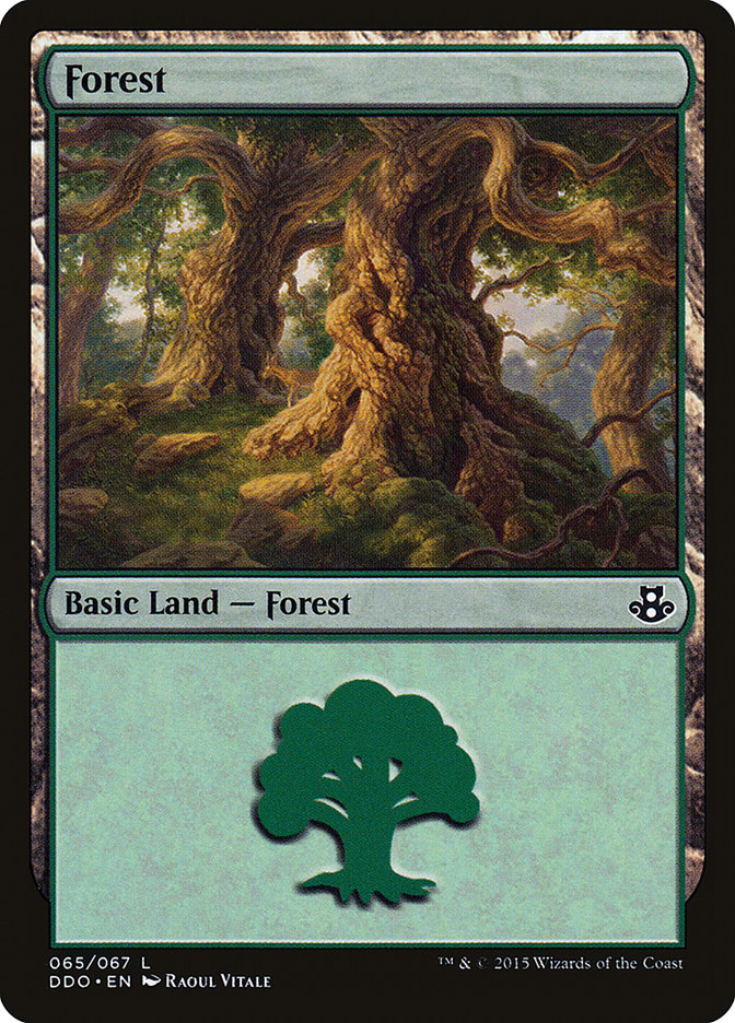 Forest (65) [Duel Decks: Elspeth vs. Kiora] | Game Grid - Logan