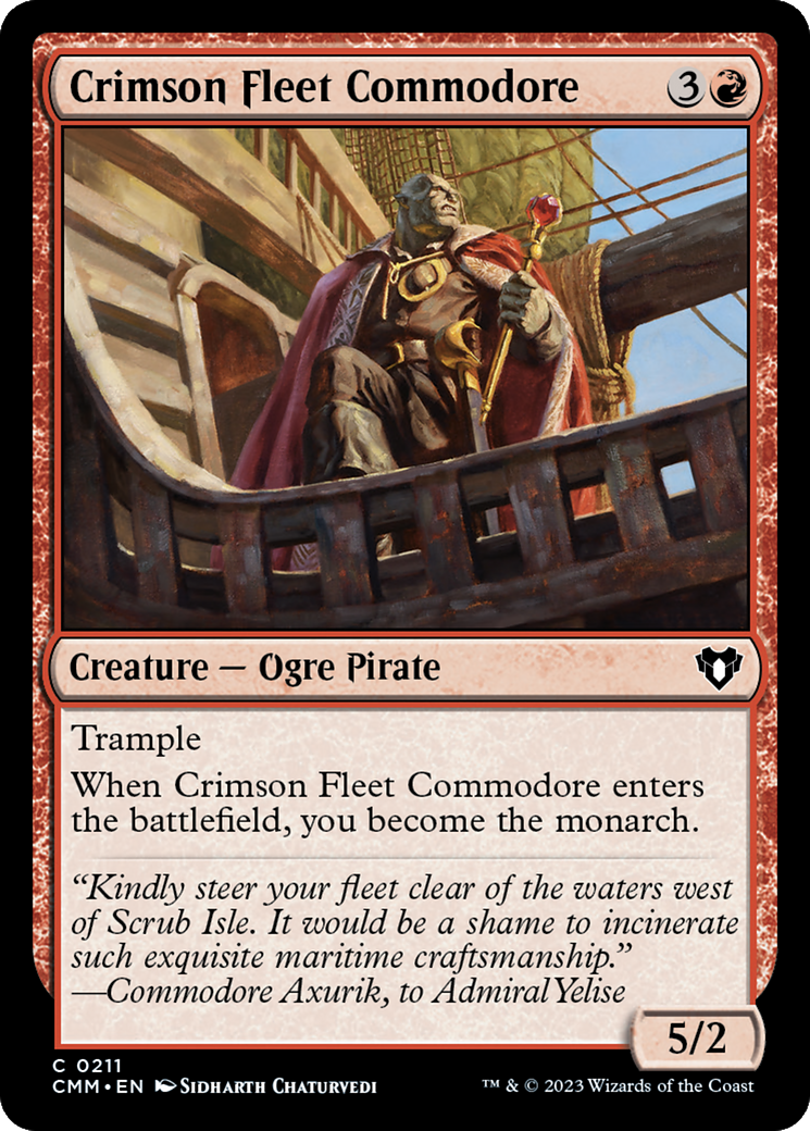 Crimson Fleet Commodore [Commander Masters] | Game Grid - Logan