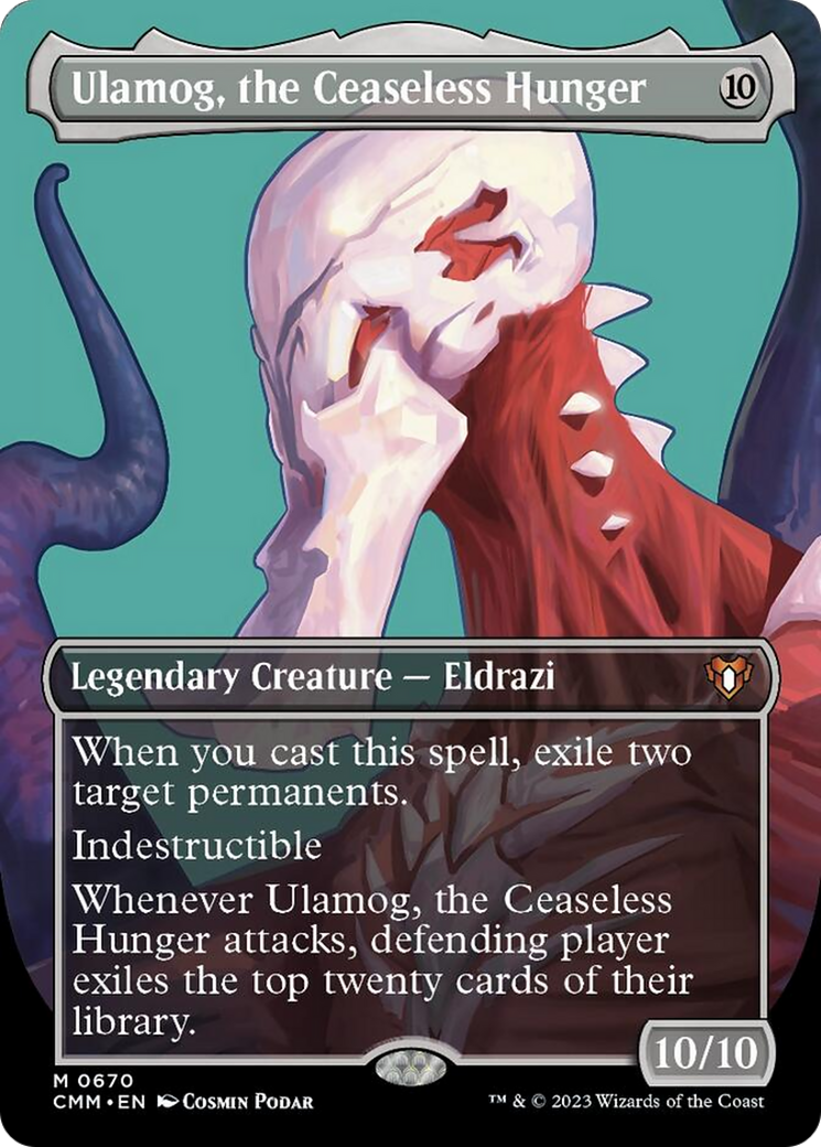 Ulamog, the Ceaseless Hunger (Borderless Profile) [Commander Masters] | Game Grid - Logan