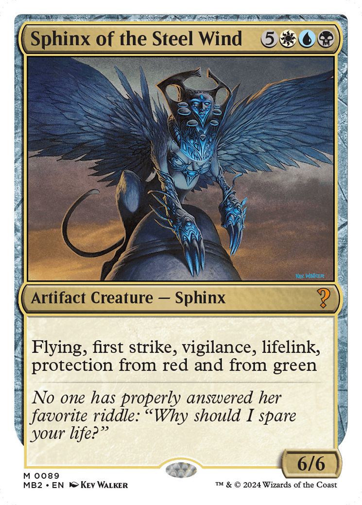 Sphinx of the Steel Wind (White Border) [Mystery Booster 2] | Game Grid - Logan