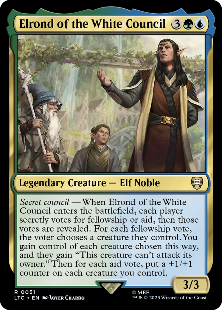 Elrond of the White Council [The Lord of the Rings: Tales of Middle-Earth Commander] | Game Grid - Logan