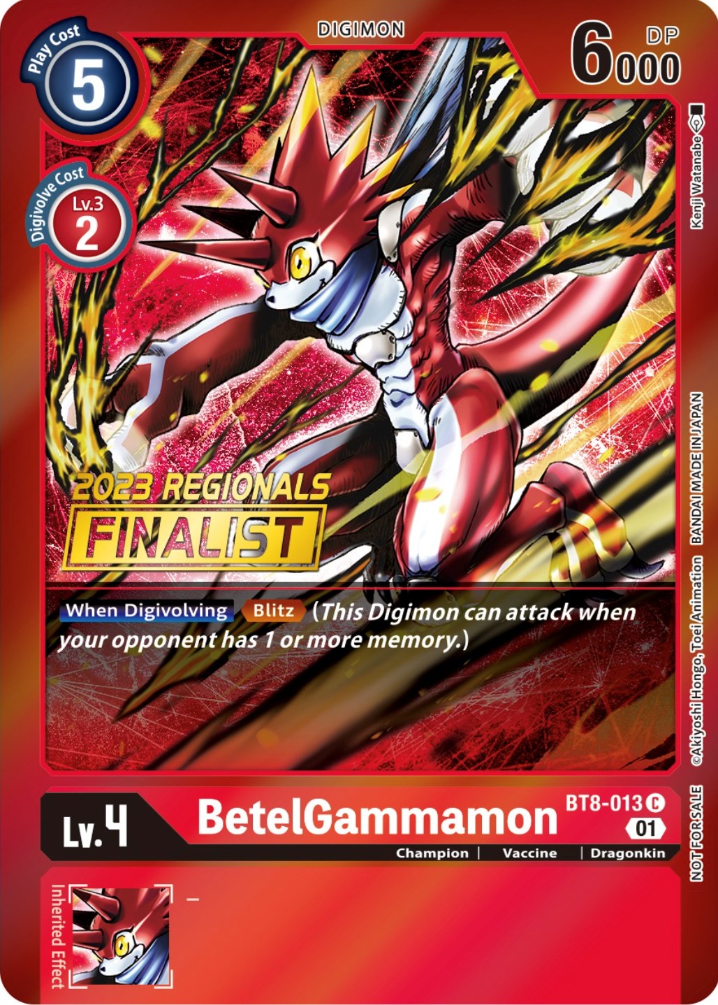 BetelGammamon [BT8-013] (2023 Regionals Finalist) [New Awakening Promos] | Game Grid - Logan