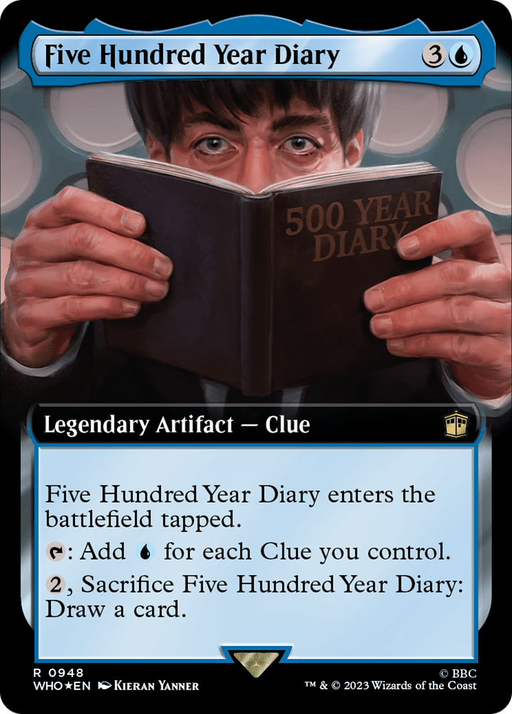 Five Hundred Year Diary (Extended Art) (Surge Foil) [Doctor Who] | Game Grid - Logan
