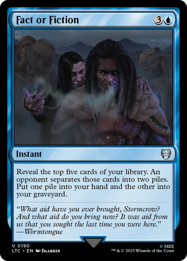 Fact or Fiction [The Lord of the Rings: Tales of Middle-Earth Commander] | Game Grid - Logan