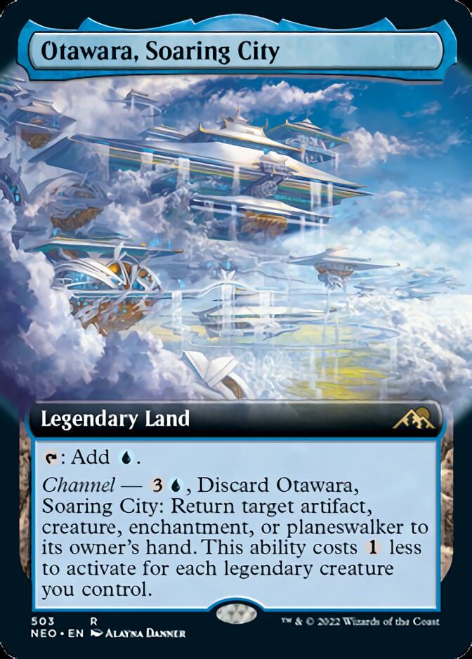 Otawara, Soaring City (Extended Art) [Kamigawa: Neon Dynasty] | Game Grid - Logan