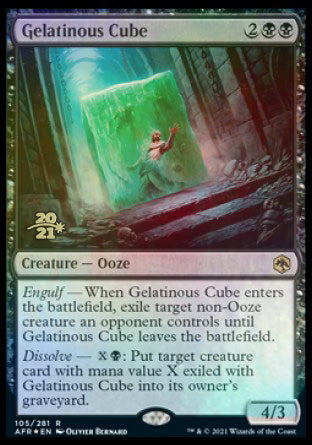 Gelatinous Cube [Dungeons & Dragons: Adventures in the Forgotten Realms Prerelease Promos] | Game Grid - Logan