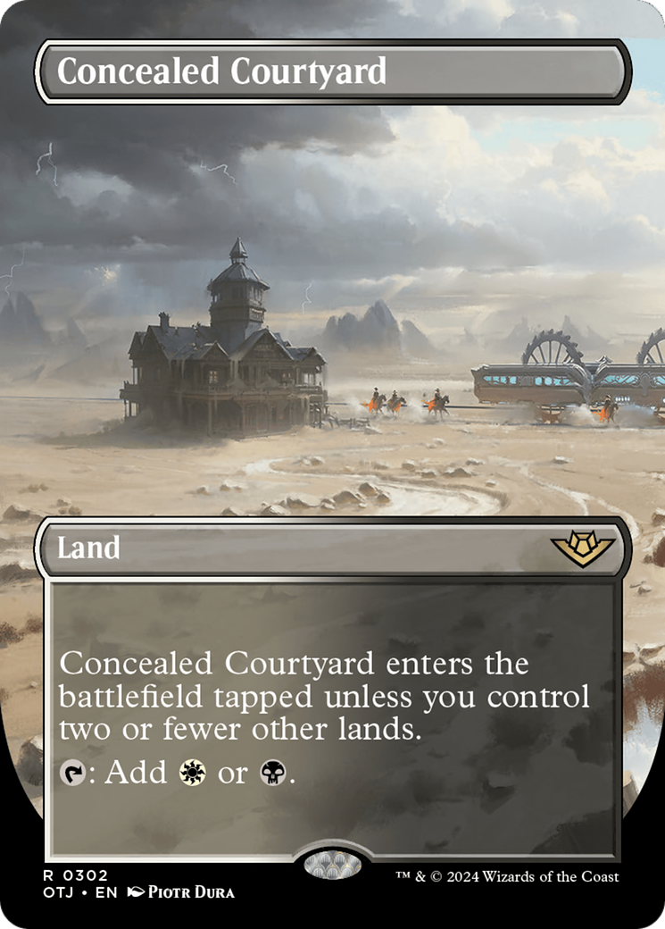 Concealed Courtyard (Borderless) [Outlaws of Thunder Junction] | Game Grid - Logan