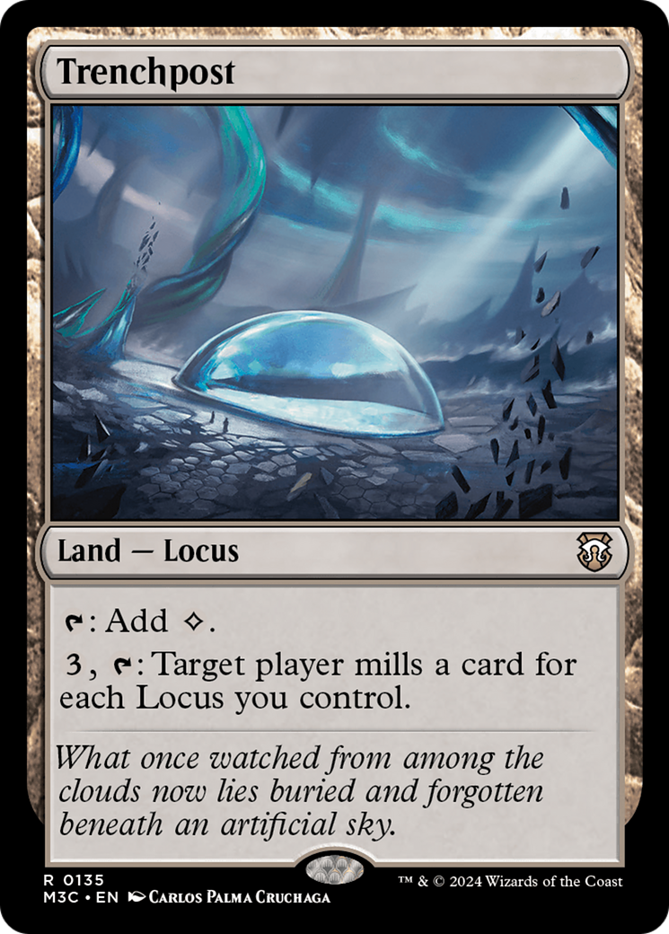 Trenchpost (Extended Art) (Ripple Foil) [Modern Horizons 3 Commander] | Game Grid - Logan