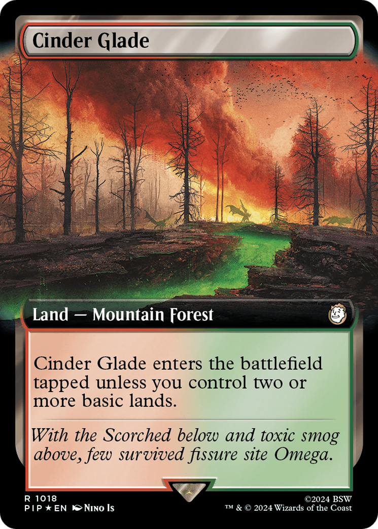 Cinder Glade (Extended Art) (Surge Foil) [Fallout] | Game Grid - Logan