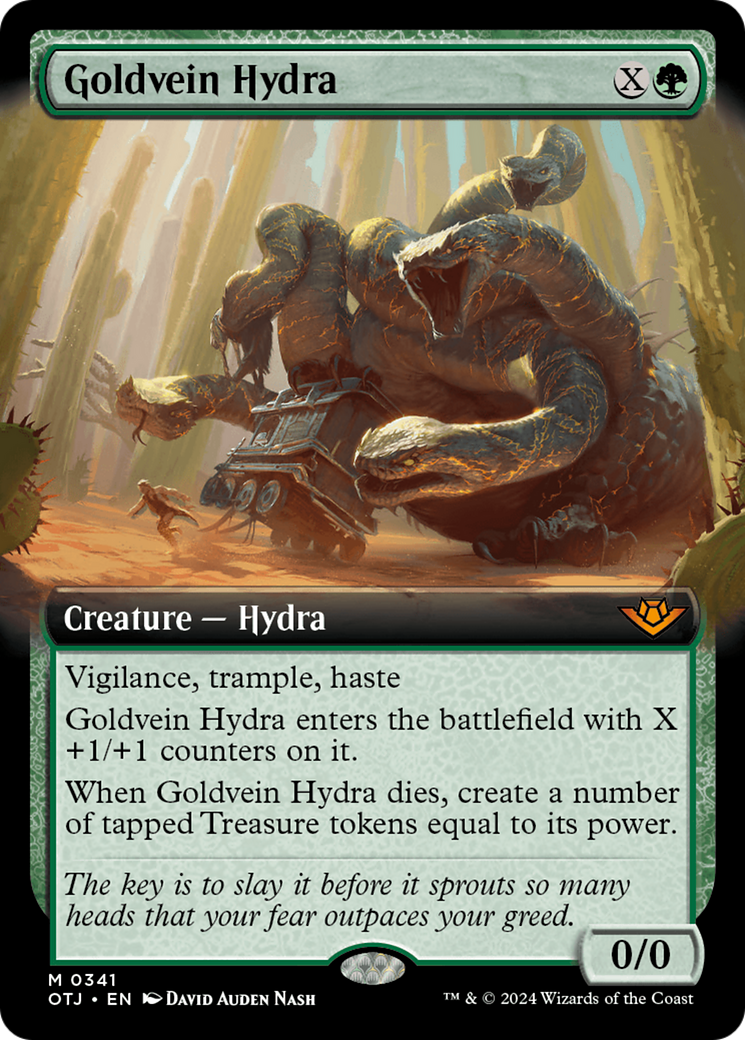 Goldvein Hydra (Extended Art) [Outlaws of Thunder Junction] | Game Grid - Logan
