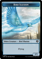 Bird // Bird Illusion Double-Sided Token [Commander Masters Tokens] | Game Grid - Logan