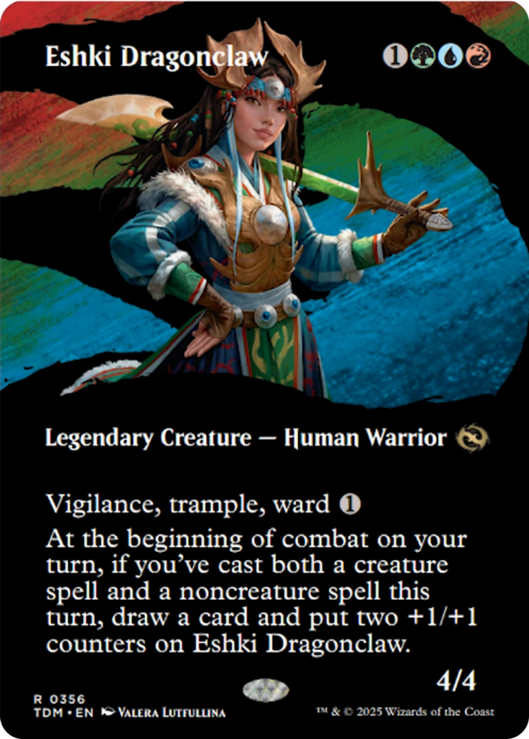 Eshki Dragonclaw (Borderless) [Tarkir: Dragonstorm] | Game Grid - Logan