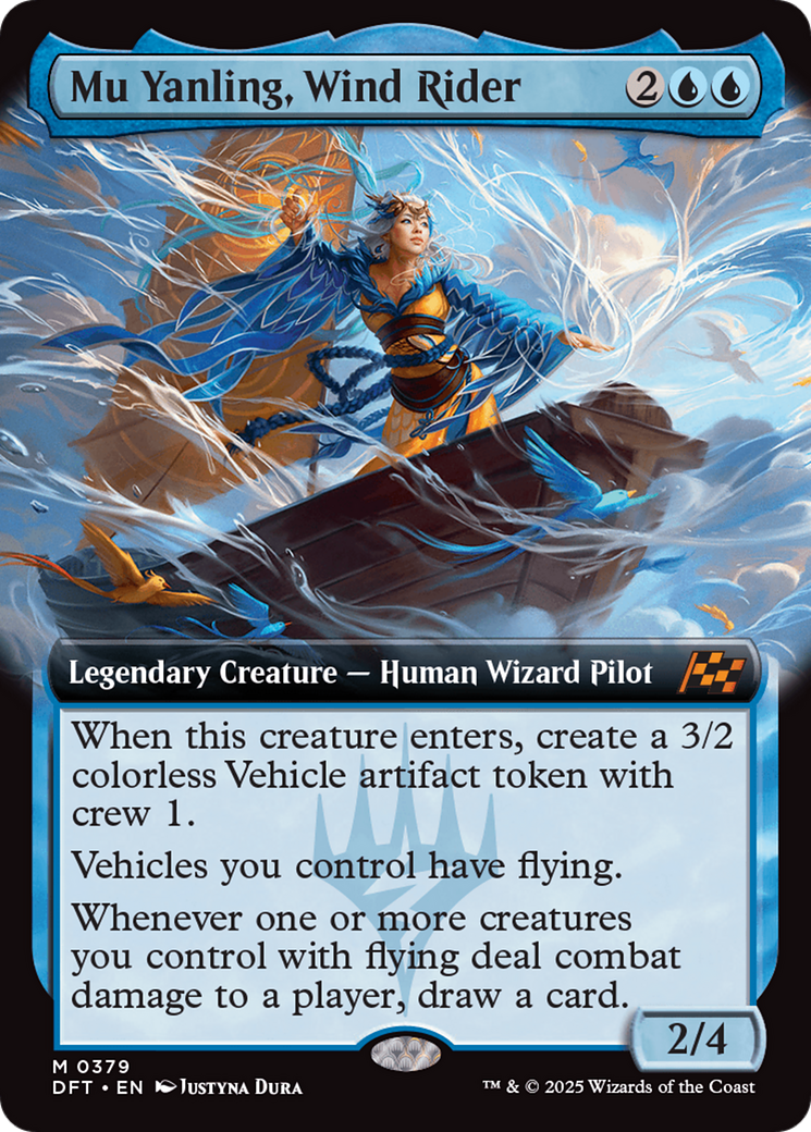 Mu Yanling, Wind Rider (Extended Art) [Aetherdrift] | Game Grid - Logan