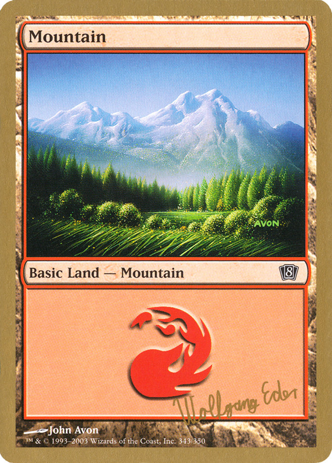 Mountain (we343) (Wolfgang Eder) [World Championship Decks 2003] | Game Grid - Logan