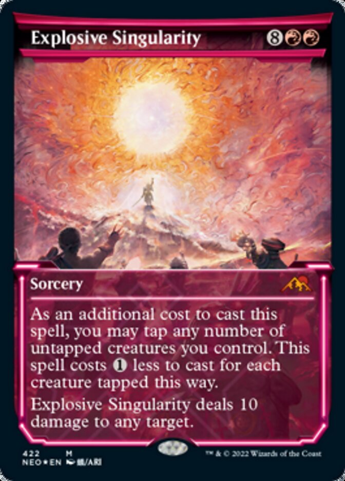 Explosive Singularity (Showcase) (Foil Etched) [Kamigawa: Neon Dynasty] | Game Grid - Logan