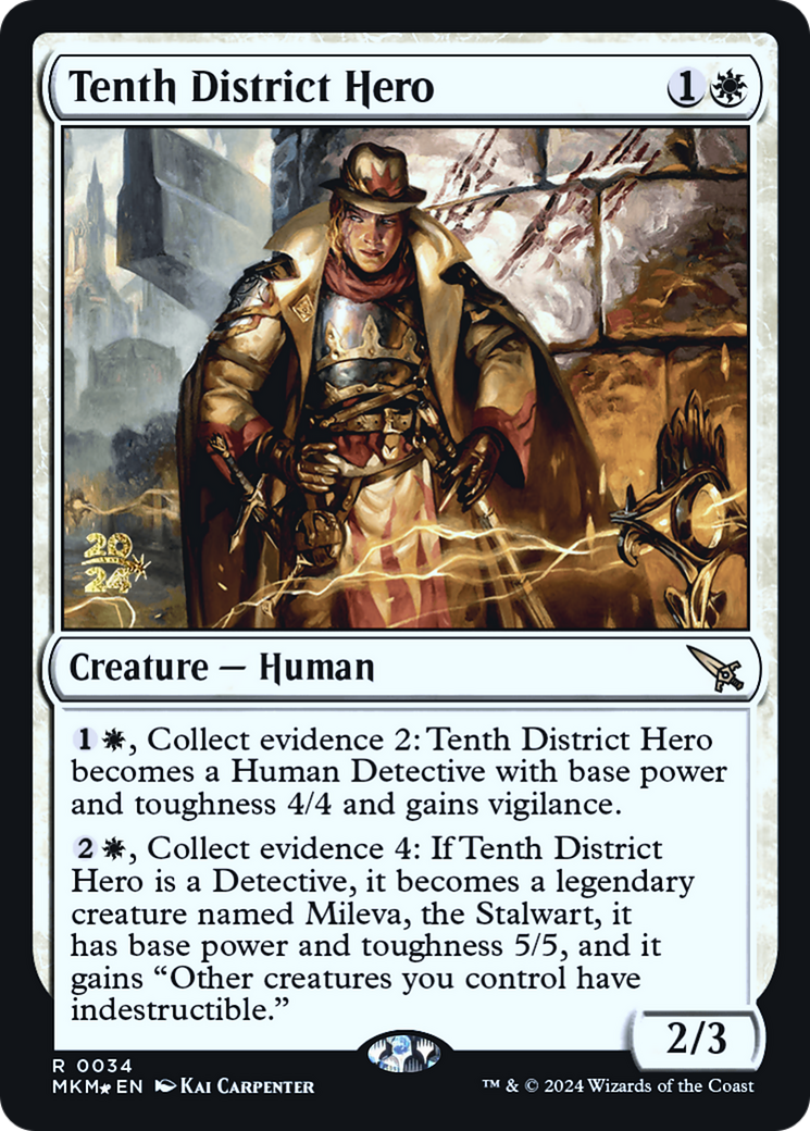 Tenth District Hero [Murders at Karlov Manor Prerelease Promos] | Game Grid - Logan