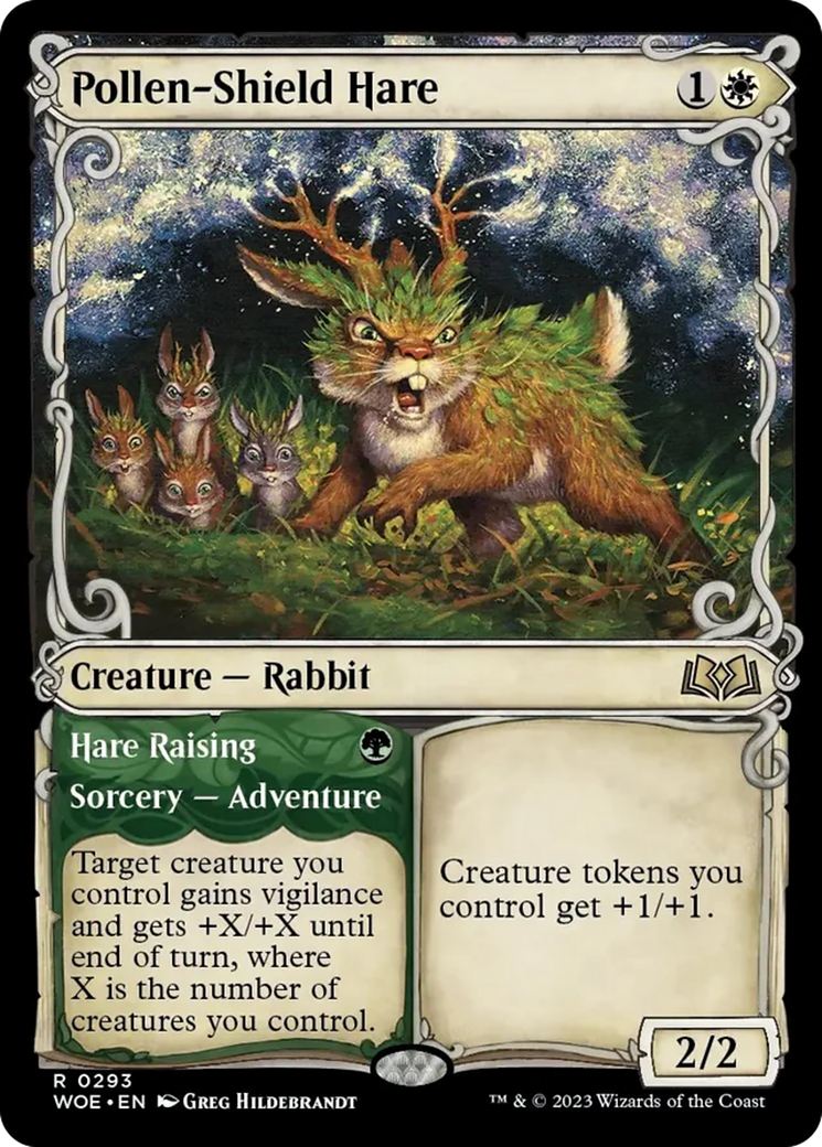 Pollen-Shield Hare // Hare Raising (Showcase) [Wilds of Eldraine] | Game Grid - Logan