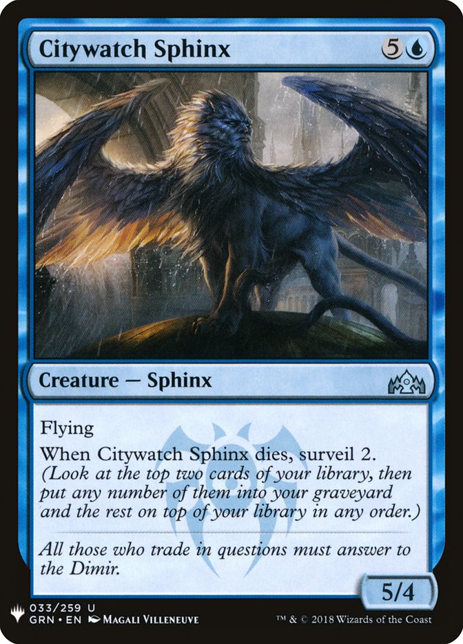 Citywatch Sphinx [Mystery Booster] | Game Grid - Logan