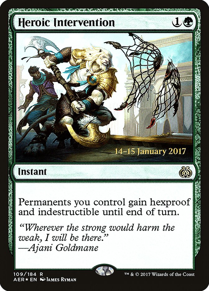 Heroic Intervention [Aether Revolt Prerelease Promos] | Game Grid - Logan